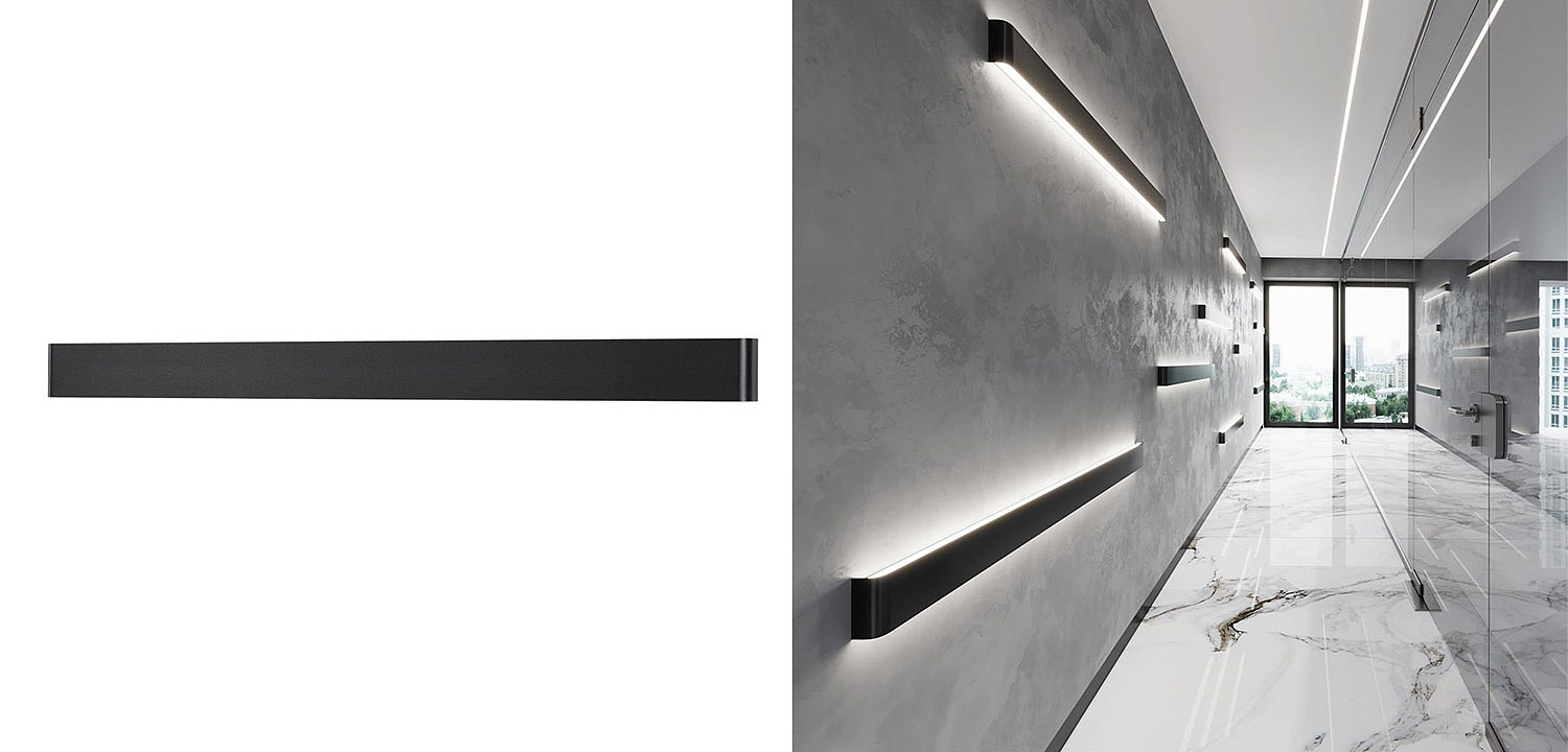 Бра Obverse Black Long Wall lamp Бра Obverse Black Long Wall lamp - Loft-Concept в Костроме