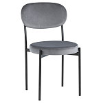 Стул с круглым сиденьем на металлическом основании ALFIE CHAIR Grey варинант исполнения - 1 | Loft Concept в Костроме