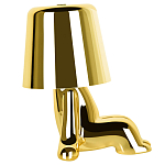 Настольная лампа фигурная цвета золото с гладким абажуром Высота 16 см Sophia варинант исполнения - 4 | Loft Concept в Костроме