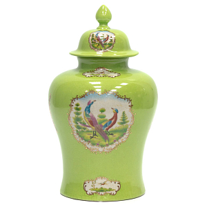 Фарфоровая ваза с крышкой Eden Garden