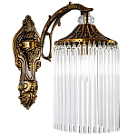 Бра с плафоном с виде трубчатых хрустальных подвесок Cadice Wall Lamp варинант исполнения - 1 | Loft Concept в Костроме