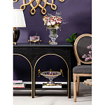 Чаша из прозрачного стекла с рельефным ободком и фигурками стрекоз Eden Garden варинант исполнения - 3 | Loft Concept в Костроме