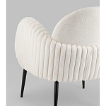 Полукресло Wave Stripes букле белый варинант исполнения - 3 | Loft Concept в Костроме