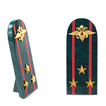 Сувенир Погон МВД из натурального камня змеевик Souvenir Epaulets варинант исполнения - 7 | Loft Concept в Костроме