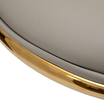 Стул бежевый из экокожи на золотых ножках Attribute of Elegance варинант исполнения - 3 | Loft Concept в Костроме