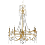 Люстра с декором из прозрачных бусин Glowing Crystals варинант исполнения - 2 | Loft Concept в Костроме