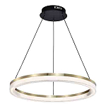 Люстра подвесная круглая светодиодная с золотым каркасом Ring Horizontal варинант исполнения - 3 | Loft Concept в Костроме