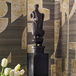 Обои ручная роспись в стиле Арт-деко Symphony Original colourway on Arkose silk dupion варинант исполнения - 3 | Loft Concept в Костроме