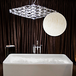 Люстра подвесная с тонкой металлической конструкцией цвета хром Quasar варинант исполнения - 7 | Loft Concept в Костроме