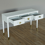 Дизайнерский Письменный стол Elsa Dreams White с тремя ящиками варинант исполнения - 4 | Loft Concept в Костроме