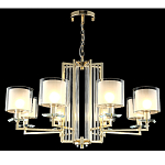 Люстра с 8-ю цилиндрическими плафонами из стекла Laurent варинант исполнения - 4 | Loft Concept в Костроме