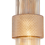 Подвесной светильник со стеклянным рифленым плафоном цилиндрической формы Eliara 13 варинант исполнения - 3 | Loft Concept в Костроме