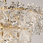 Люстра многоярусная с объемными прозрачными цветами Hanging Flowers варинант исполнения - 4 | Loft Concept в Костроме