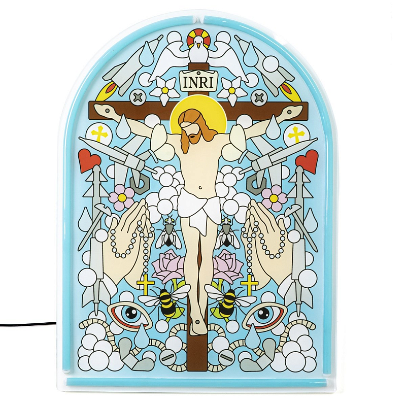 Бра Seletti Gospel Led Signs Jesus Мульти Бра Seletti Gospel Led Signs Jesus Мульти в Костроме | Loft Concept