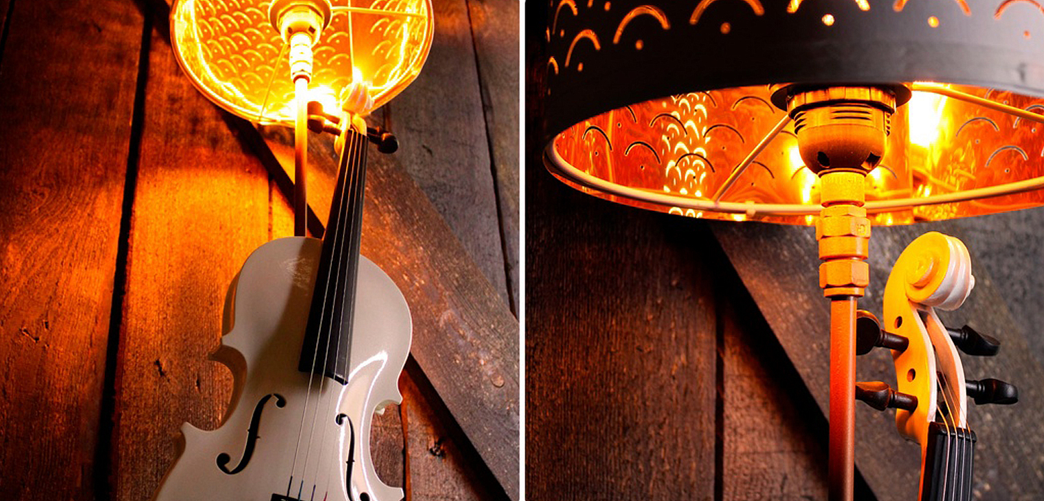 Настольная лампа Violin white Настольная лампа Violin white - Loft-Concept в Костроме
