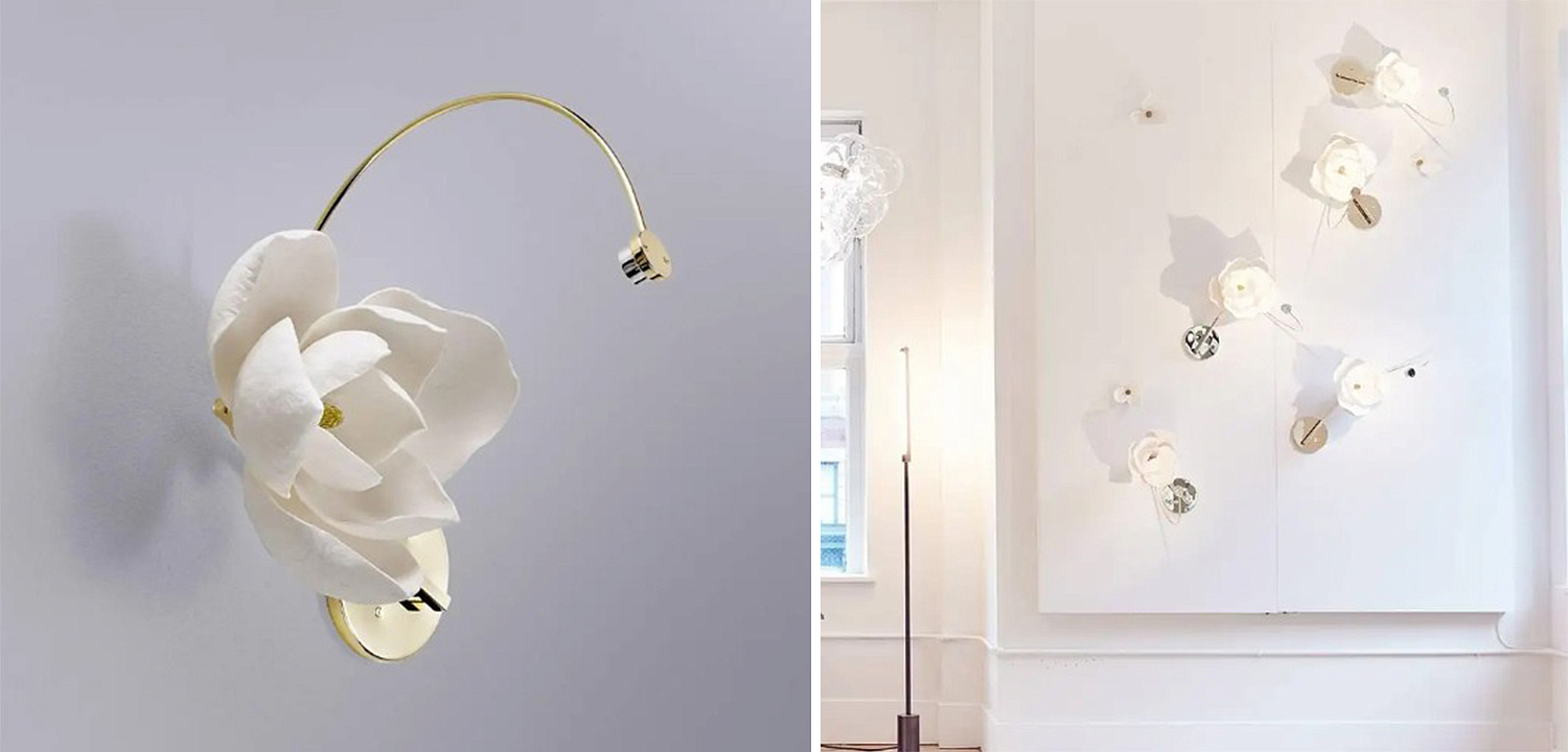 Бра Белый Цветок Lure Sconce by PELLE Бра Белый Цветок Lure Sconce by PELLE - Loft-Concept в Костроме