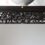 Черная резная консоль в Китайском стиле из массива Black Dragon Console варинант исполнения - 3 | Loft Concept в Костроме