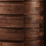 Комод деревянный с 7-ю ящиками Moon Walnut Furniture варинант исполнения - 5 | Loft Concept в Костроме