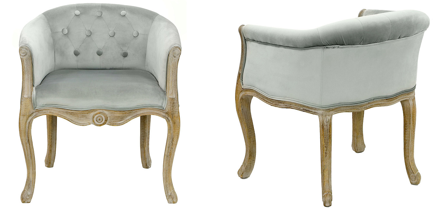 Кресло French Provence Armchair Roderic light blue Кресло French Provence Armchair Roderic light blue - Loft-Concept в Костроме