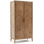 Шкаф из массива сосны с орнаментом "Ёлочка" Geometric Ornament варинант исполнения - 2 | Loft Concept в Костроме