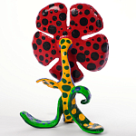 Декоративная статуэтка Yayoi Kusama Flowers that Bloom at Midnight Red варинант исполнения - 2 | Loft Concept в Костроме