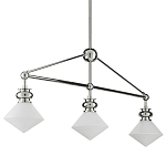 Люстра линейная с ромбовидными плафонами Pointed Diamond Shade варинант исполнения - 5 | Loft Concept в Костроме