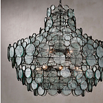 Люстра с каскадом из круглых прозрачных декоративных элементов Harmony of Light варинант исполнения - 2 | Loft Concept в Костроме