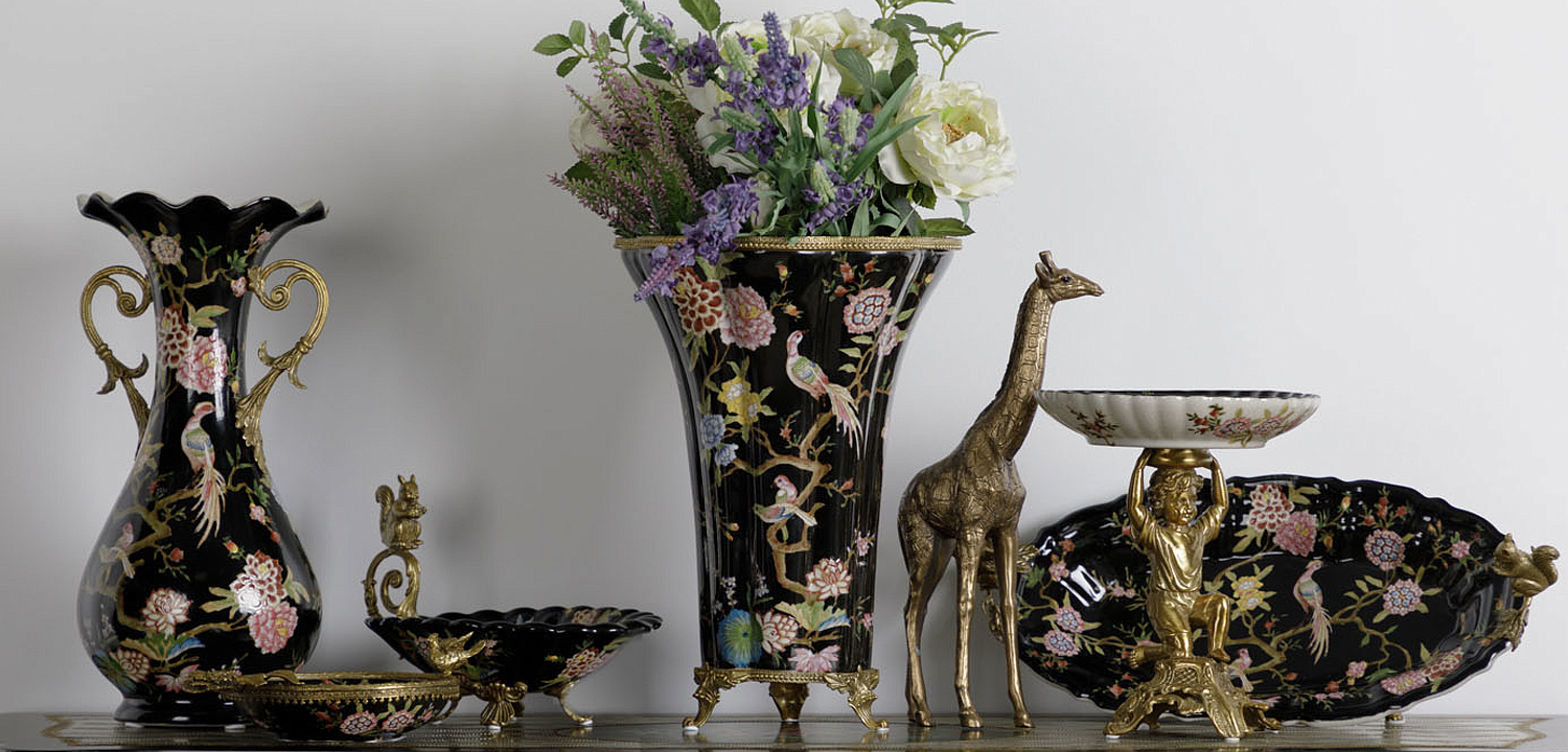 Ваза Malu Black Vase Ваза Malu Black Vase - Loft-Concept в Костроме