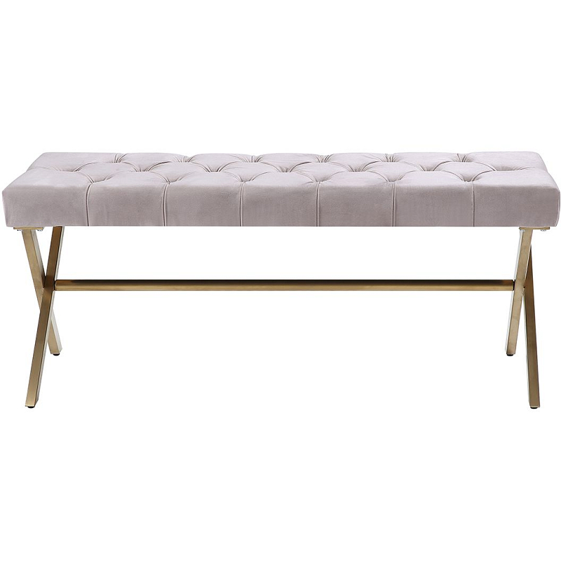 Банкетка Benito Juarez velour Бежевый Банкетка Benito Juarez velour Бежевый в Костроме | Loft Concept
