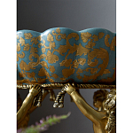 Чаша с орнаментом на бронзовых ножках в виде ангелов Eden Garden варинант исполнения - 8 | Loft Concept в Костроме