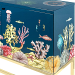 Буфет ручная роспись в морском стиле Cabinet Fondo Marino  варинант исполнения - 2 | Loft Concept в Костроме