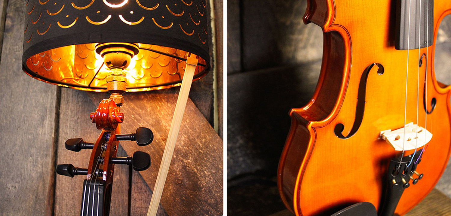 Настольная лампа Violin brown Настольная лампа Violin brown - Loft-Concept в Костроме