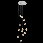 Люстра каскадная с мозаичным хрустальным оформлением Sparks of Crystal варинант исполнения - 2 | Loft Concept в Костроме