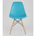 Пластиковый стул на ножках из массива бука Eames Torquoise варинант исполнения - 4 | Loft Concept в Костроме
