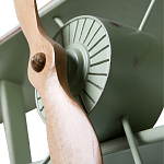 Полка книжная зеленая в виде аэроплана в стиле лофт FLY варинант исполнения - 2 | Loft Concept в Костроме