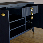 Комод-буфет Elsa Dreams Blue с открытыми полками   варинант исполнения - 1 | Loft Concept в Костроме