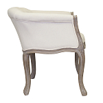 Кресло низкое в стиле прованс Бежевый Лен Louis French Armchair  варинант исполнения - 1 | Loft Concept в Костроме