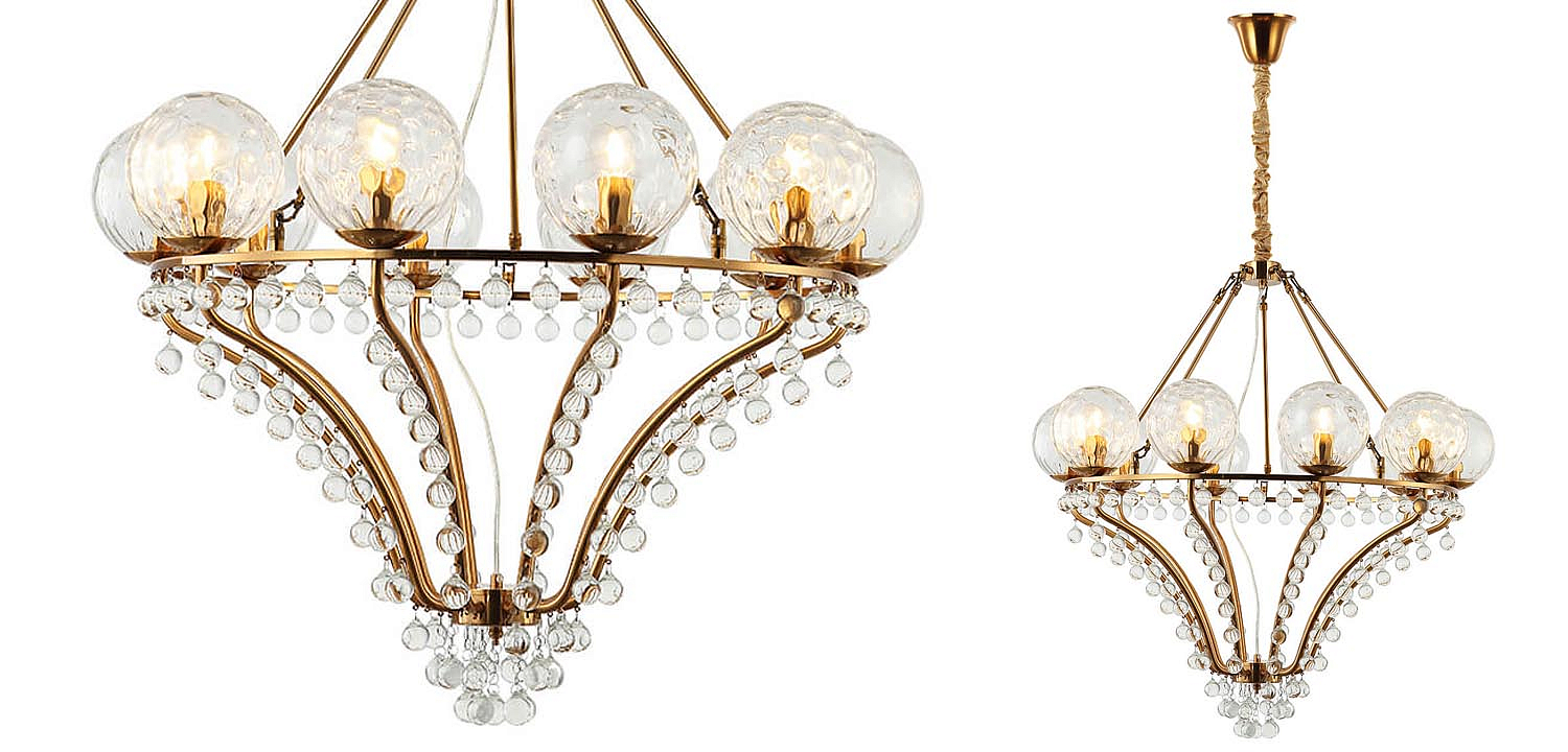 Люстра Melaine Chandelier gold Люстра Melaine Chandelier gold - Loft-Concept в Костроме