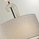 Люстра с серым тканевым плафоном Flourish варинант исполнения - 4 | Loft Concept в Костроме