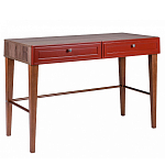 Стол письменный из массива бука с 2-мя ящиками красный Wenge Light варинант исполнения - 1 | Loft Concept в Костроме