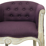 Кресло низкое в стиле прованс Louis French Armchair violet flax варинант исполнения - 3 | Loft Concept в Костроме