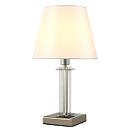 Настольная лампа с белым тканевым абажуром в форме конуса Laurent варинант исполнения - 2 | Loft Concept в Костроме