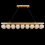 Люстра линейная прямоугольная с сферическими плафонами Phased Spheres варинант исполнения - 1 | Loft Concept в Костроме