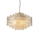Люстра многоярусная с декором из натуральной морской ракушки Iridescent Light варинант исполнения - 1 | Loft Concept в Костроме