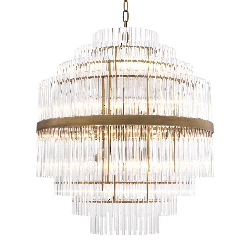 Люстра Chandelier East Латунь Античная полированная Прозрачный (Transparent) Люстра Chandelier East Латунь Античная полированная Прозрачный (Transparent) в Костроме | Loft Concept