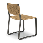 Дизайнерский стул с каркасом из металла с плетеными сиденьем и спинкой GREEN POINT Chair варинант исполнения - 3 | Loft Concept в Костроме