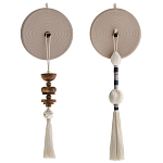 Аксессуар на стену диск из нитей Wall Decor White Thread Disc  варинант исполнения - 5 | Loft Concept в Костроме