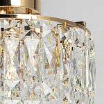 Потолочный светильник круглый с прозрачными подвесками Lunet варинант исполнения - 3 | Loft Concept в Костроме