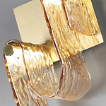 Бра волнистой формы из фактурного стекла Wave варинант исполнения - 8 | Loft Concept в Костроме