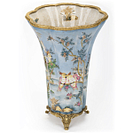 Фарфоровая ваза с изображением попугаев Eden Garden варинант исполнения - 3 | Loft Concept в Костроме